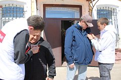 Александровогайские студенты присоединились к акции «Георгиевская ленточка»