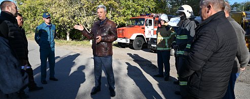 В Александрово-Гайском районе прошла Всероссийская штабная тренировка по гражданской обороне
