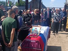 Прощание с бойцом с позывным «Ал-Гай» 