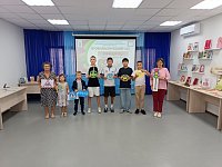 Профилактический час в детской модельной библиотеке села Александров Гай