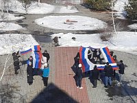 Студенты Ал-Гая приняли участие в акции в честь воссоединения России и Крыма 