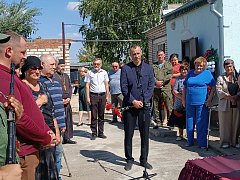 Траурный митинг почтил память героя в Александров Гае