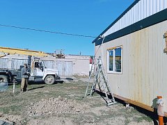 В  Новоалександровке идёт монтаж современного медицинского пункта