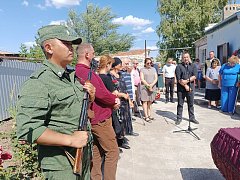 Траурный митинг почтил память героя в Александров Гае