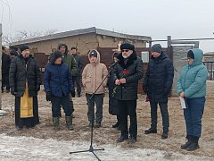 В Александрово - Гайском районе состоялось прощание с погибшим бойцом