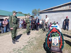 Алгайцы простились с бойцом СВО Кенжибаевым Иртаргином