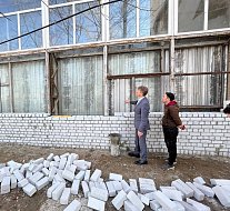 В культурном центре Александров Гая ведутся ремонтные работы