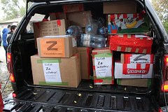 Менее чем за сутки александровогайцы собрали бойцам СВО 700 кг гумпомощи