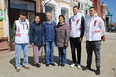 Александровогайские студенты присоединились к акции «Георгиевская ленточка»