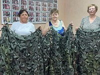 Волонтёры из Новоалександровки сплели 300 м² масксетей для бойцов СВО