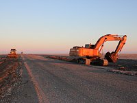 Продолжается строительство дороги по направлению к месту пересечения границы «Фомин»