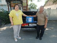 Алгайские волонтёры передали спецзаказ бойцу СВО