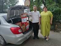 Алгайские волонтёры передали помощь жителям Курской области