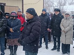 Жители села Новоалександровка почтили память Джалмурзинова Жаната