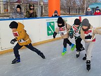 В Новоалександровке прошли конькобежные соревнования