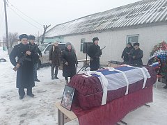 На хуторе Сысоев в последний путь проводили бойца СВО