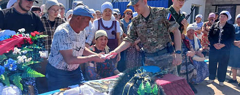 На хуторе Сысоев простились с Рузалем Искарановым