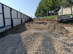 Новоалександровка обновляет спортивную площадку 