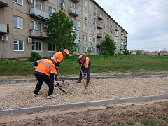 В Александров Гае благоустраивают общественные пространства