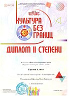 Фестиваль „Культура без границ“ отметил талант александровогайской солистки